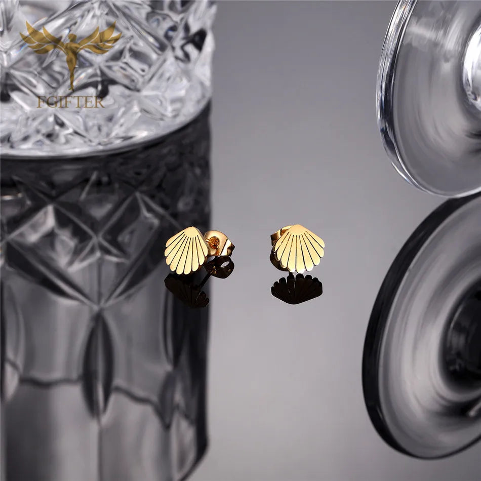 Wholesale Stainless Steel Earrings for Women Girl Animal Clover Flower Cat Bird Unicorn Bear Butterfly Dragonfly Dog Ear Studs