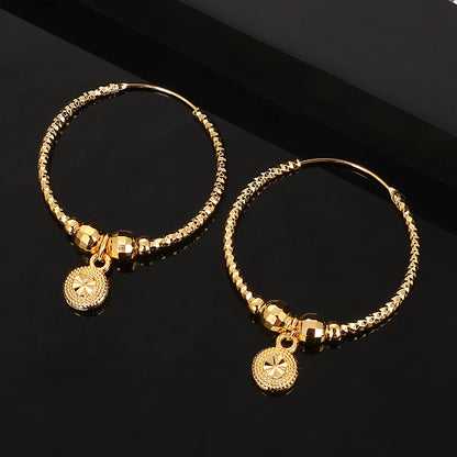 Ball Earrings for Women Girls Bead Round Ethiopian Africa Arabia Middle East Jewelry  Gift