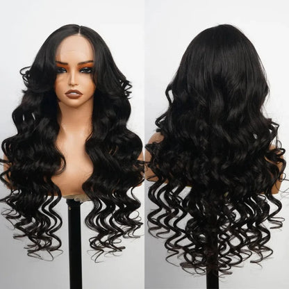 250% Density 13x4 Full Lace Human Hair Wigs With Curtain Bangs Hd Lace Front Wigs Glueless Curly Wigs Human Hair Lace Front