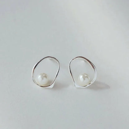 925 Sterling Silver Earrings For Women Trendy Simple Shinning Earring Jewelry Prevent Allergy Party Christmas Accessories