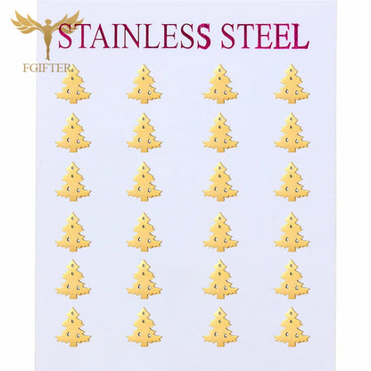 Wholesale Stainless Steel Earrings for Women Girl Animal Clover Flower Cat Bird Unicorn Bear Butterfly Dragonfly Dog Ear Studs