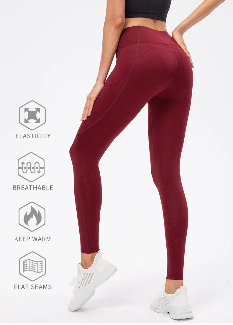 Yoga Pants Women Warm Leggings for Fitness Fleece Warm Winter Stretchy Running Tights Leggings Gym Sport Yoga Leggings