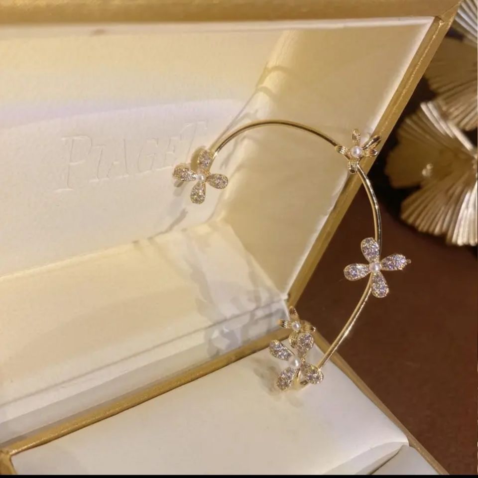 Butterfly Earrings Fashion Jewelry 2020 No Ear Hole Earing Trend Piercings Chain Aretes Accesories for Women Grils Navidad