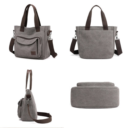 2024 Women Bag New Fashion Messenger Bag Women Shoulder Bag Canvas Handbag Purse Large Capacity Fashion Female Tote Shopping Bag