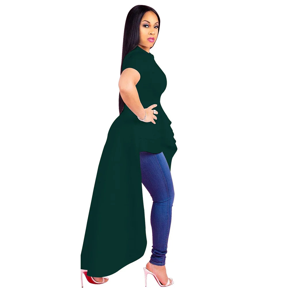 Fashion Evening Party Club Dress For Women Short Sleeve Irregular Ruffle Robe Dinner Dress Female African Clothing White Vestido