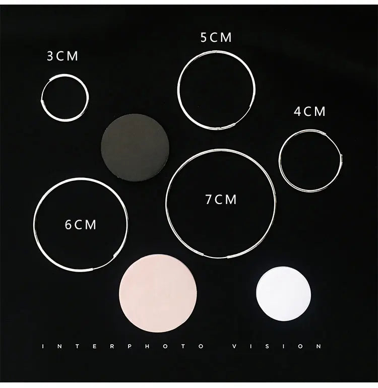 925 sterling silver earrings Big earrings Earrings for women Wedding earrings Round earrings Silver earrings Earrings circle