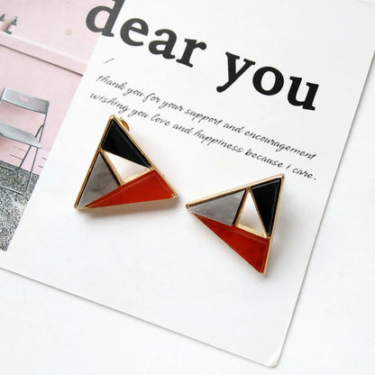 fashionable earrings Fashion trend Ms decoration earrings Colourful matching earrings Geometric accessories wholesale earrings