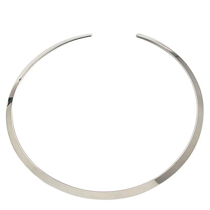 Collar Choker Necklace Neck Jewelry For Women Fashion 316L Stainless Steel Simple Personality Gold Torques Necklace