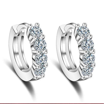 Crystal Earing Brincos Pendientes Mujer Earrings Stud Orecchini Oorbellen Women Jewelry Zircon Stud Earrings For Women Brinco