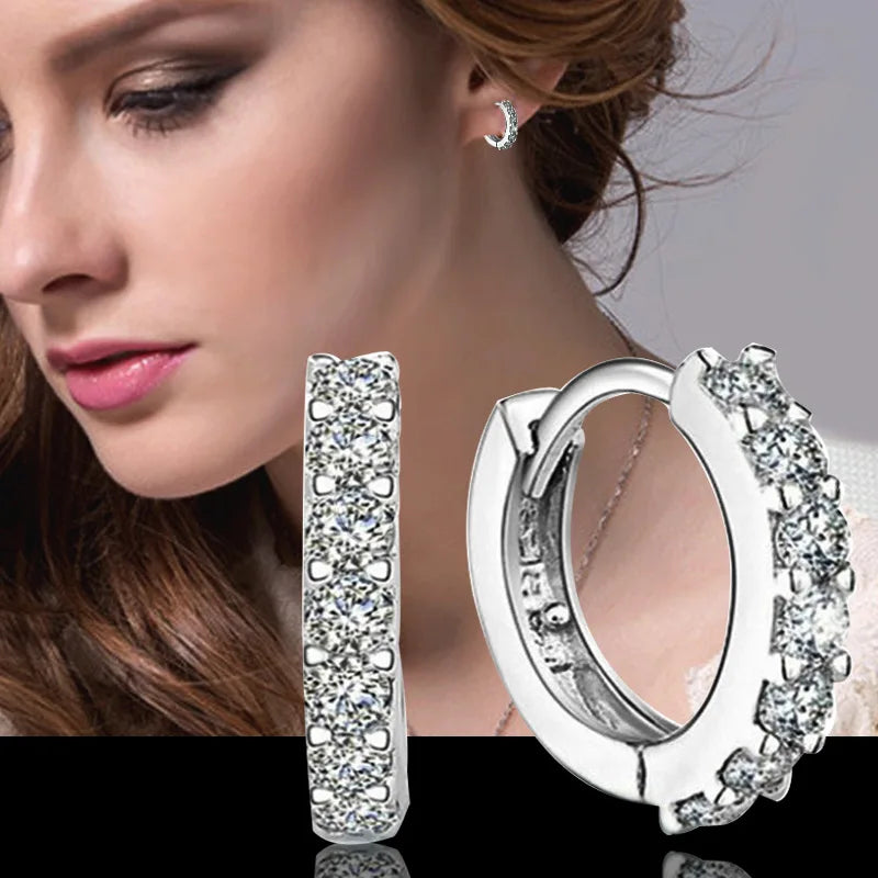 Crystal Earing Brincos Pendientes Mujer Earrings Stud Orecchini Oorbellen Women Jewelry Zircon Stud Earrings For Women Brinco