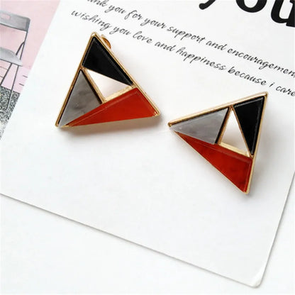 fashionable earrings Fashion trend Ms decoration earrings Colourful matching earrings Geometric accessories wholesale earrings