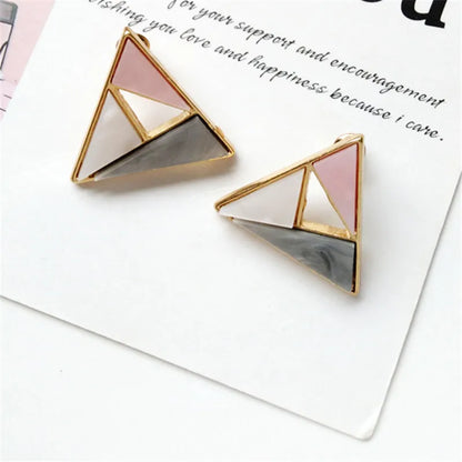 fashionable earrings Fashion trend Ms decoration earrings Colourful matching earrings Geometric accessories wholesale earrings