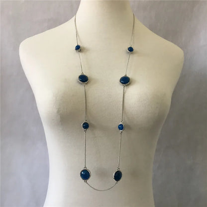 Chain Necklace for Women Gold Color Chain Necklace Pendant on neck Bohemian Sweater Necklace Women Jewelry Wholesale