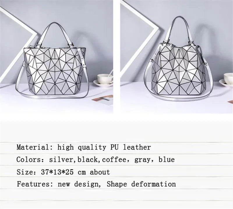 Women Bag Bao Bags For Women 2025 Silver Geometric Beach Bag Fashion Shoulder Crossbody Bags  Bolsa Feminina Sac A Main Clutch