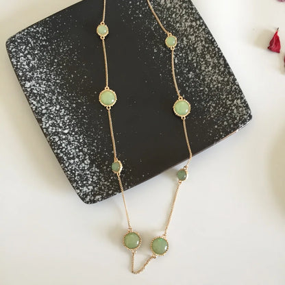 Chain Necklace for Women Gold Color Chain Necklace Pendant on neck Bohemian Sweater Necklace Women Jewelry Wholesale