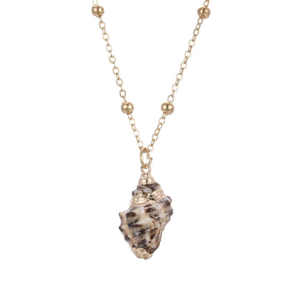 Natural Bohemian Conch Necklaces For Women Girls Fashion Shell Cowrie Pendant Necklace Ocean Beach Female Summer Jewelry Gifts