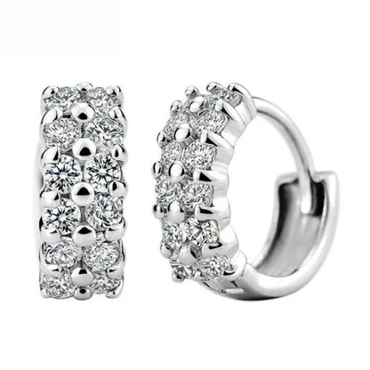 Crystal Earing Brincos Pendientes Mujer Earrings Stud Orecchini Oorbellen Women Jewelry Zircon Stud Earrings For Women Brinco