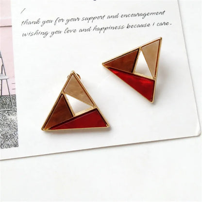 fashionable earrings Fashion trend Ms decoration earrings Colourful matching earrings Geometric accessories wholesale earrings