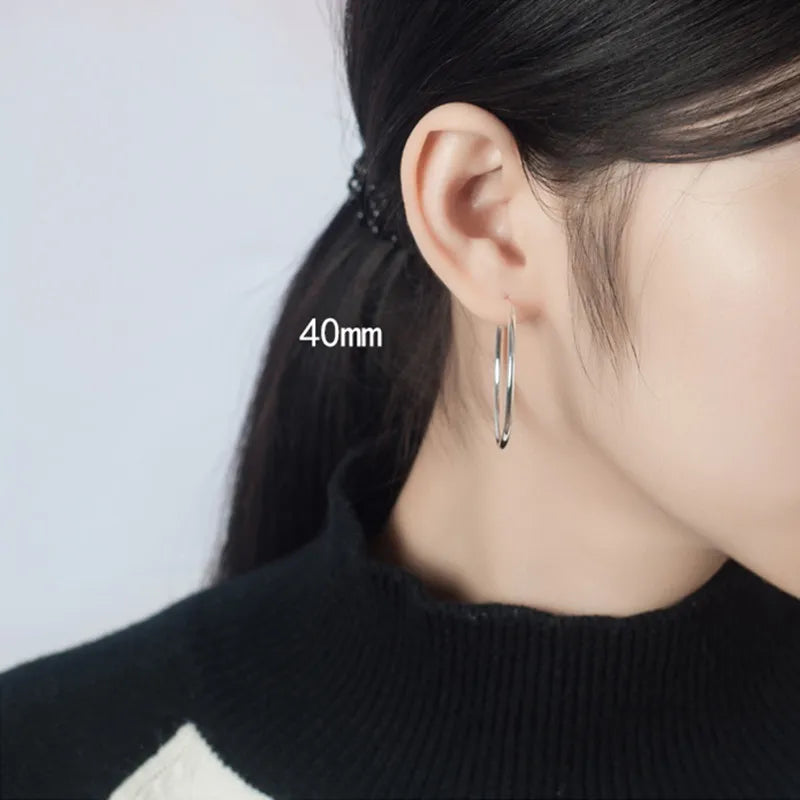 925 sterling silver earrings Big earrings Earrings for women Wedding earrings Round earrings Silver earrings Earrings circle