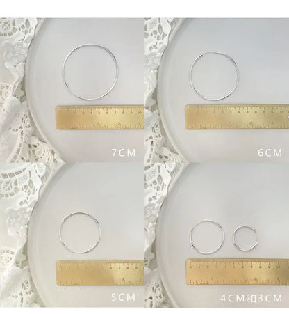 925 sterling silver earrings Big earrings Earrings for women Wedding earrings Round earrings Silver earrings Earrings circle