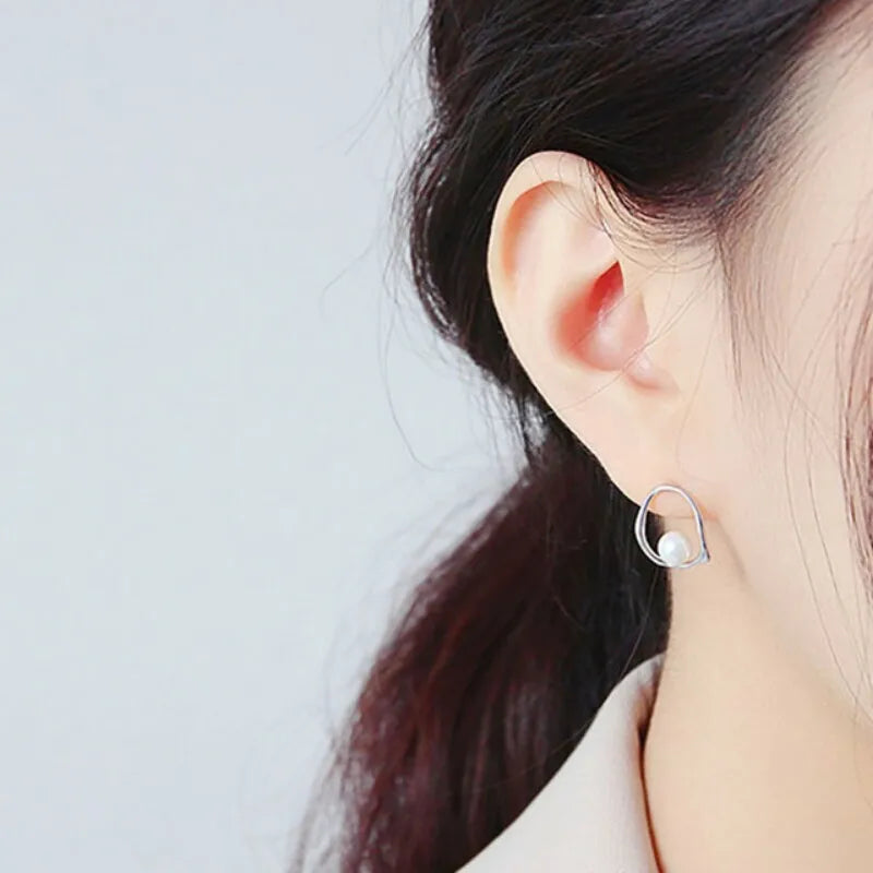 925 Sterling Silver Earrings For Women Trendy Simple Shinning Earring Jewelry Prevent Allergy Party Christmas Accessories