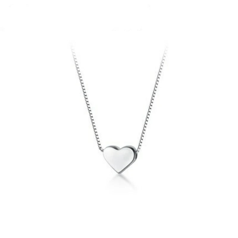 S925 Sterling Silver Necklaces For Women Simple Chain Fashion Minimalist Pendant Necklaces Long Adjustabl Necklace Birthday Gift