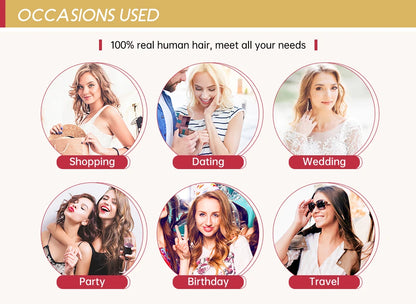 Moresoo Human Hair Bundles Weave in Double Wefted Machine Remy Hair Balayage Hair Pieces for Women Straight Weft Hair Extension