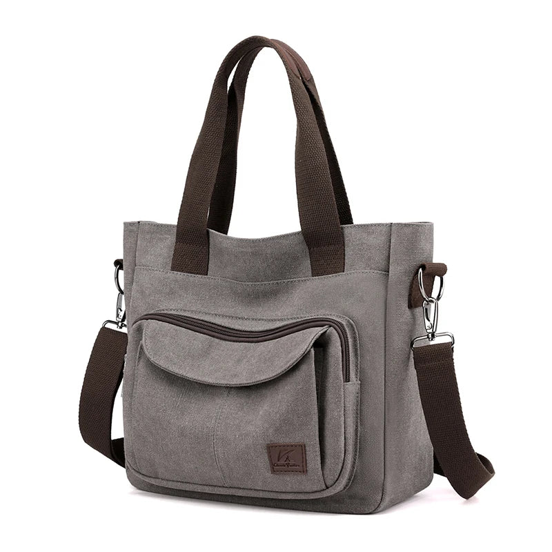 2024 Women Bag New Fashion Messenger Bag Women Shoulder Bag Canvas Handbag Purse Large Capacity Fashion Female Tote Shopping Bag