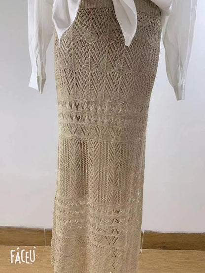 Women Skirt Summer Long Skirts Midi High Waist Girls Solid Vintage Skrits Sexy A Line Harajuku Skirt Y2k Kawaii Lace Pleated