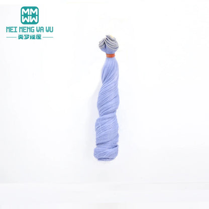 1pcs 15cm*100CM curl brown golden black khaki BJD Doll Wigs hair for 1/3 1/4 BJD dolls