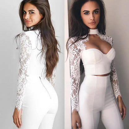Women's Sexy Tops See through Crop Top Lace Floral Slim V neck Tops Crop Top Solid T-Shirt