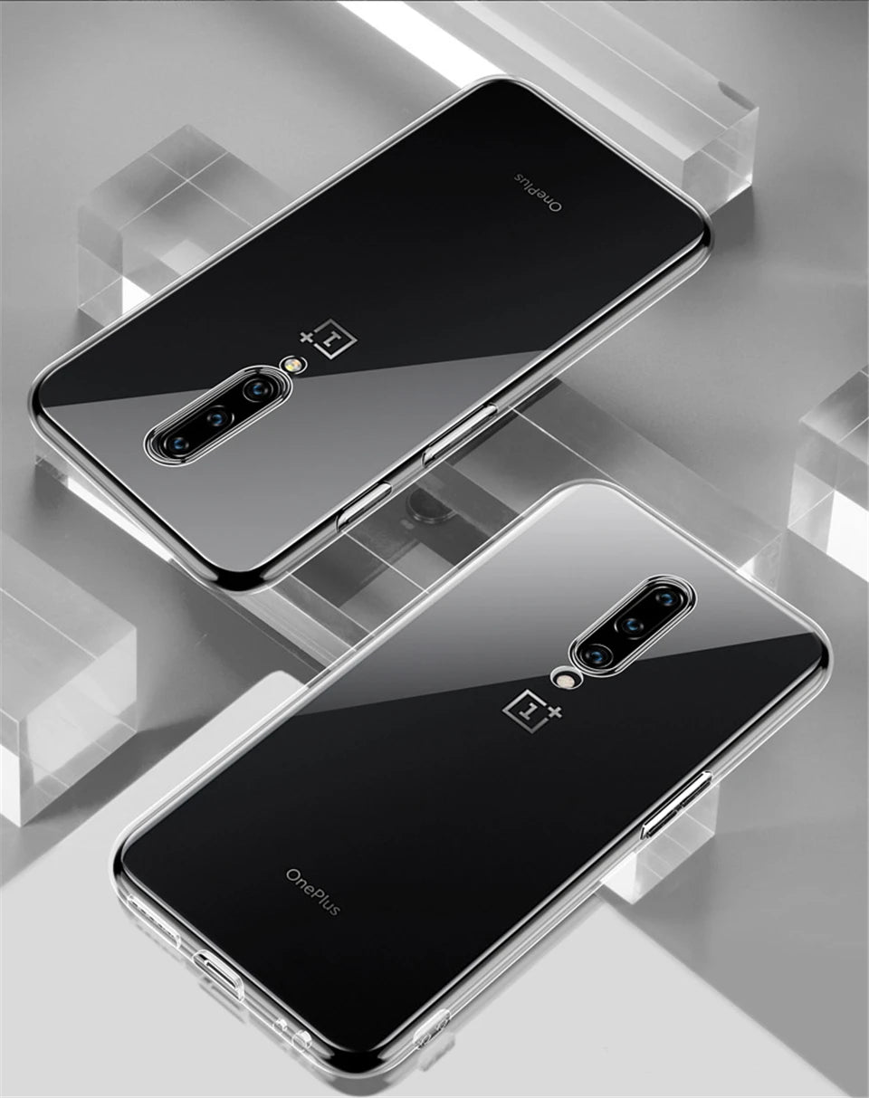 Transparent Phone Cases For OPPO Oneplus 11 10 7 6T 8 9 Pro Shockproof Silicone TPU Case For Oneplus 7T 6 Pro Soft Back Cover