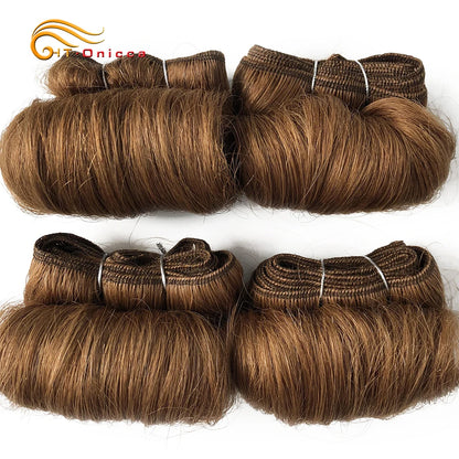 Brazilian Curly Hair Weave Bundles 100% Human Hair 4 Bundles Afro 1B 30 Burgundy Bundles Hair Extension 5 5 6 7 Inches Remy Hair