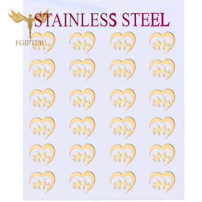 Wholesale Stainless Steel Earrings for Women Girl Animal Clover Flower Cat Bird Unicorn Bear Butterfly Dragonfly Dog Ear Studs