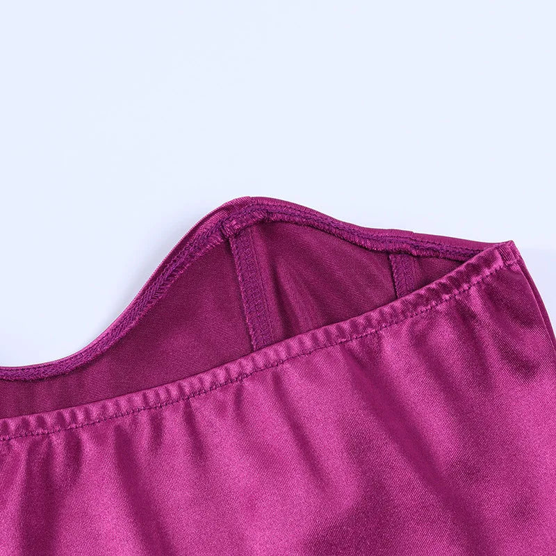 Sexy Women Tube Tops Solid Sleeveless Slim Skinny Corset Cropped Top 2025 Summer Casual Elegant Female Strapless Vest