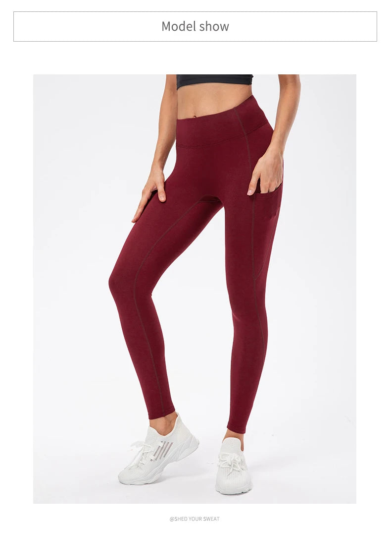 Yoga Pants Women Warm Leggings for Fitness Fleece Warm Winter Stretchy Running Tights Leggings Gym Sport Yoga Leggings