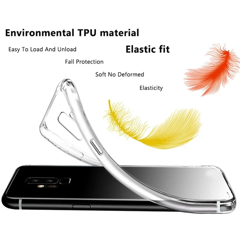 Transparent Phone Cases For OPPO Oneplus 11 10 7 6T 8 9 Pro Shockproof Silicone TPU Case For Oneplus 7T 6 Pro Soft Back Cover