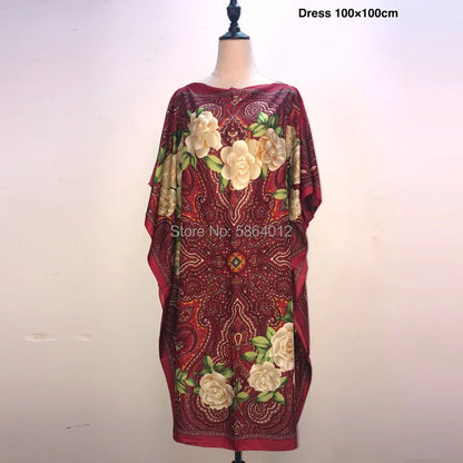 Printed Dresses For Women 2020 Fashion Design Loose Dress Batwing Maxi Long Femme Vestidos Summer Autumn Party Elegant Dress