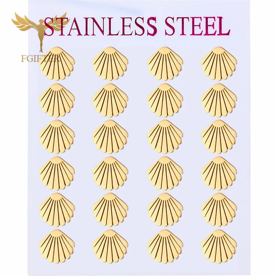 Wholesale Stainless Steel Earrings for Women Girl Animal Clover Flower Cat Bird Unicorn Bear Butterfly Dragonfly Dog Ear Studs