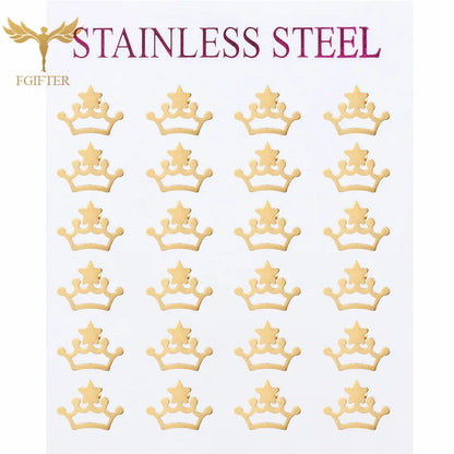 Wholesale Stainless Steel Earrings for Women Girl Animal Clover Flower Cat Bird Unicorn Bear Butterfly Dragonfly Dog Ear Studs