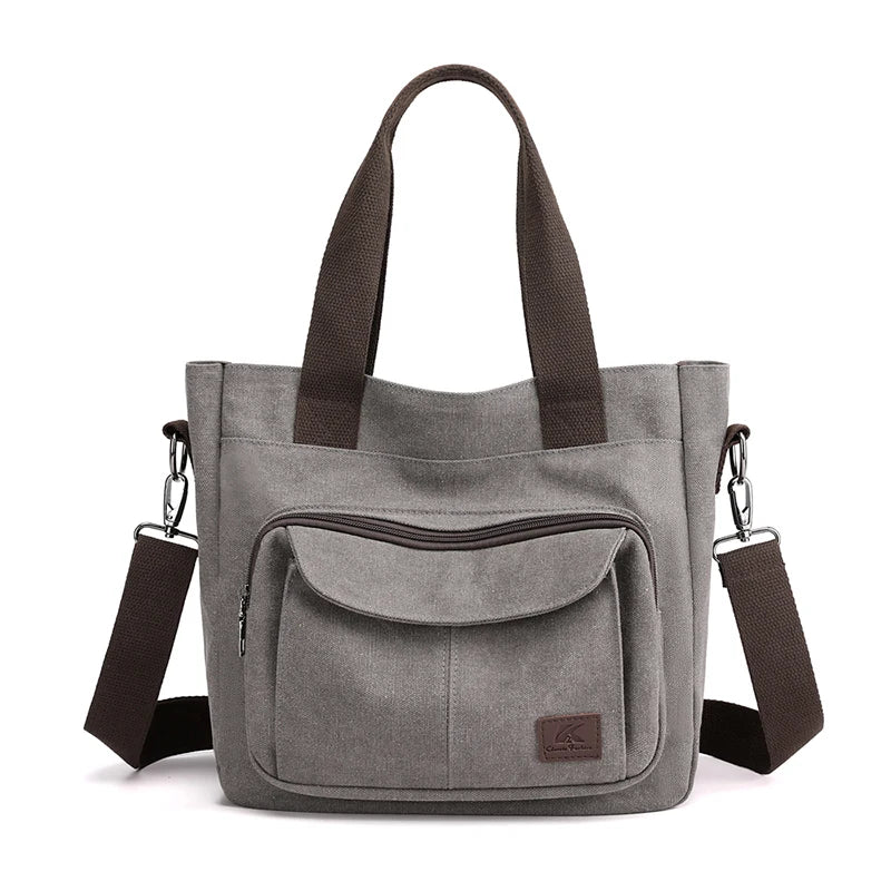 2024 Women Bag New Fashion Messenger Bag Women Shoulder Bag Canvas Handbag Purse Large Capacity Fashion Female Tote Shopping Bag