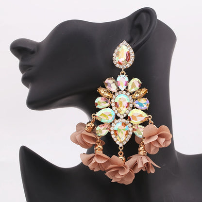 New Earrings Tassel Drop Earring Jewelry Earrings For Women Crystal Earrings Crown Dangle Earrings Long Earrings Boho Earings