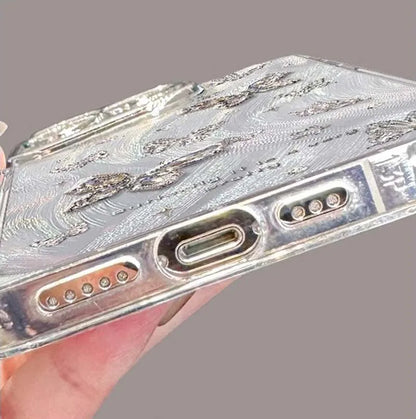 Metal Bracelet Butterfly Camera Lens Protection Film PC Mobile Phone Cover Case for Iphone X Xr Xs 11 12 13 14 15 16 Pro Max