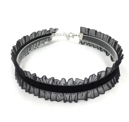 New Lace Collar Black White Necklace 2021 Black White Clavicle Choker INS Style Short Necklace for Women Jewelry Wholesale