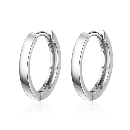 New 925 Sterling Silver Earrings Simple Black Earrings For Women & Men Glamour Jewelry Wedding Gifts
