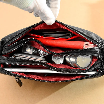 New Fashion Women Genuine Leather Handbags Women's bags Designer Female Shoulder Bags Luxury Brand Cowhide Ladies Messenger Bag