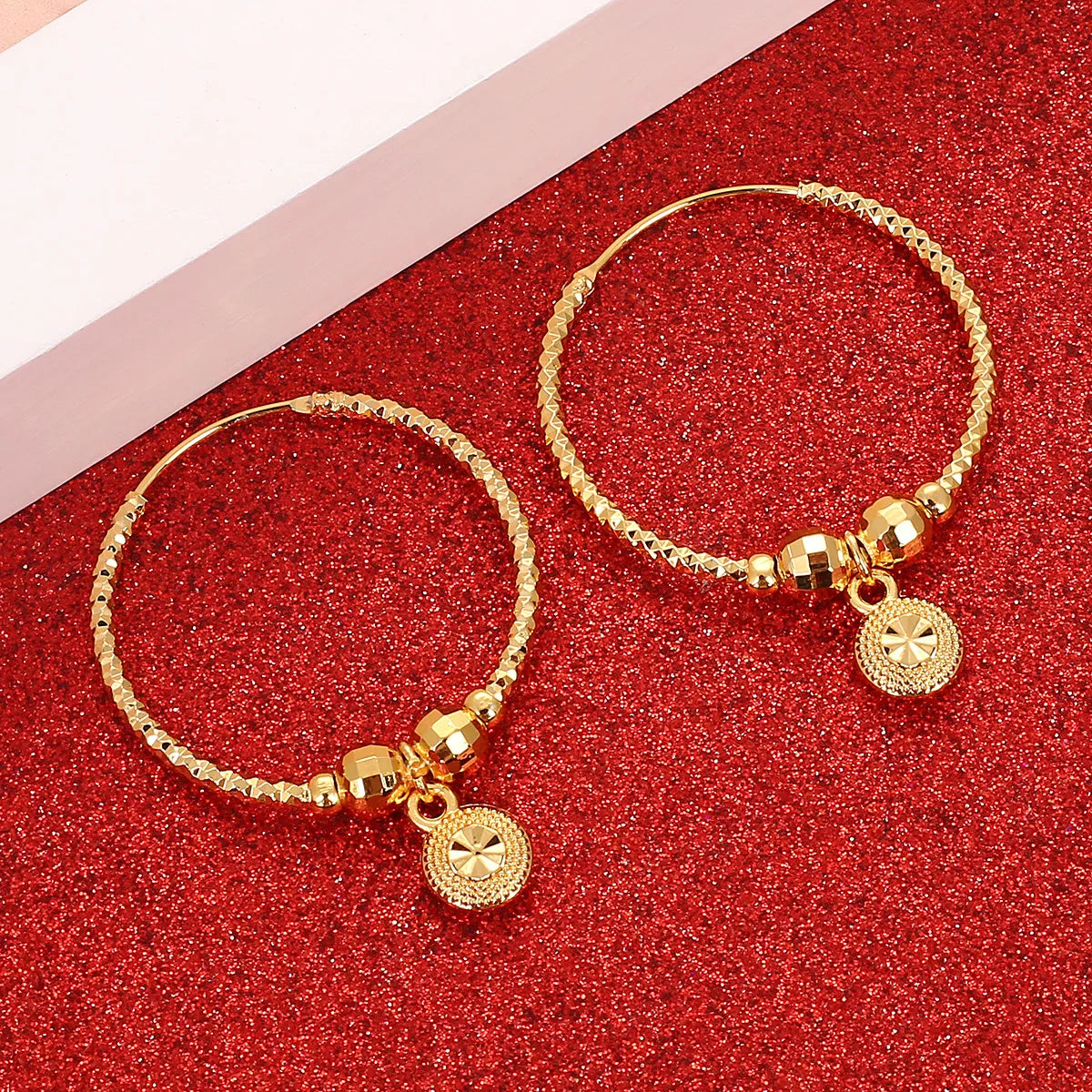 Ball Earrings for Women Girls Bead Round Ethiopian Africa Arabia Middle East Jewelry  Gift