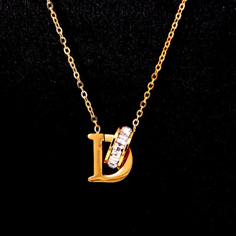 Classic Stainless Steel Necklace for women Designer Jewelry Luxury Necklace Women Necklace+Earrings T006