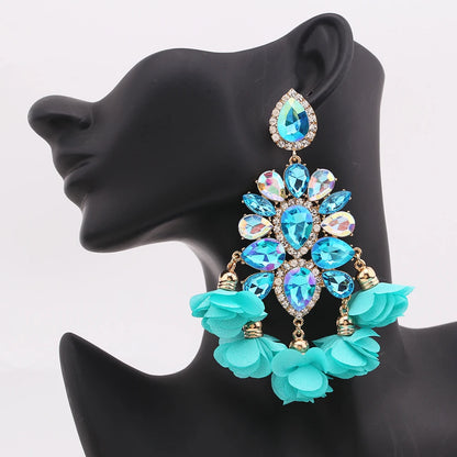 New Earrings Tassel Drop Earring Jewelry Earrings For Women Crystal Earrings Crown Dangle Earrings Long Earrings Boho Earings