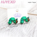 ST065 Acrylic Caterpillar Dangle Earrings Summer Earrings Glitter Acrylic Earrings